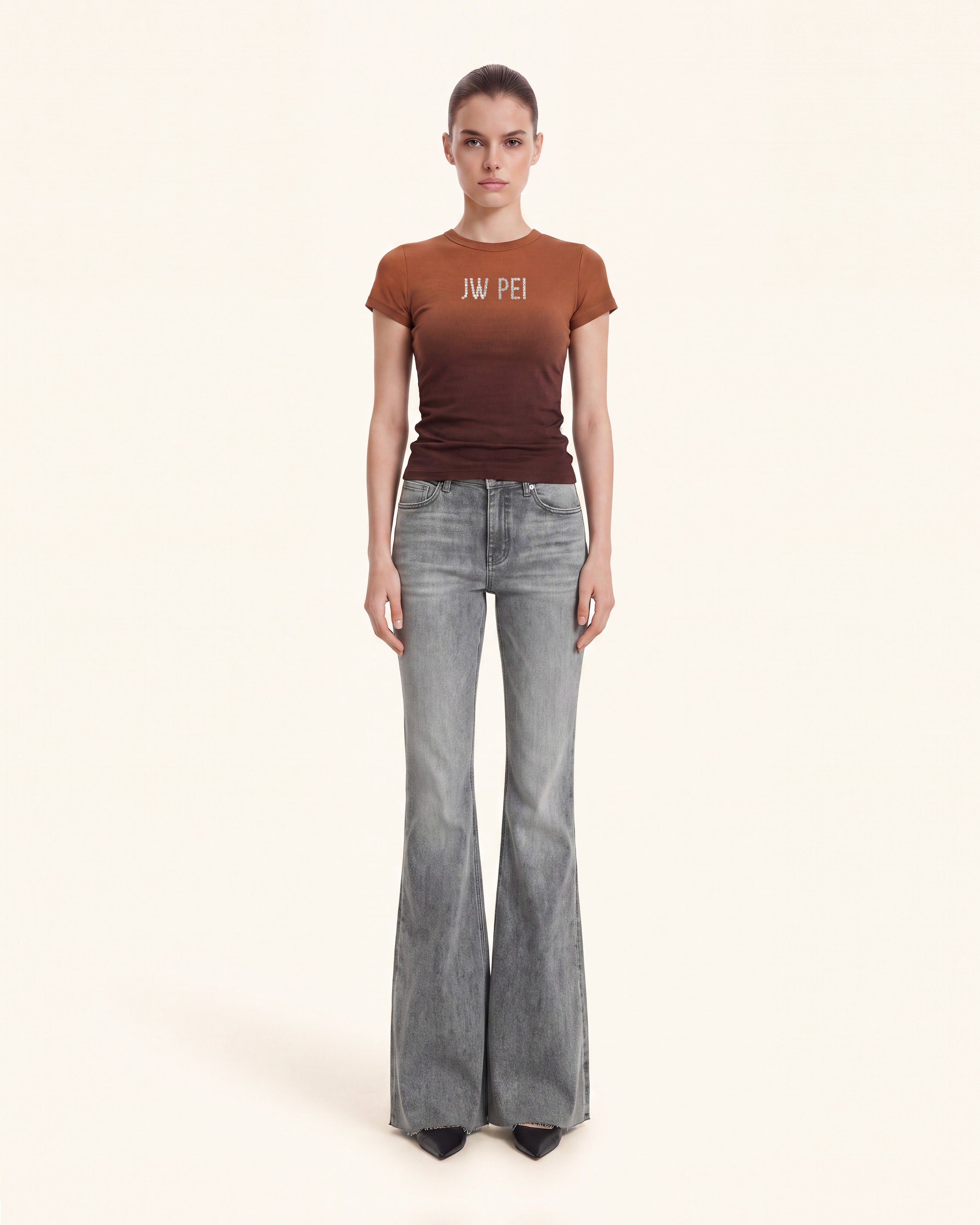 The Stella Shimmer Shaded Tee - Chestnut Peak