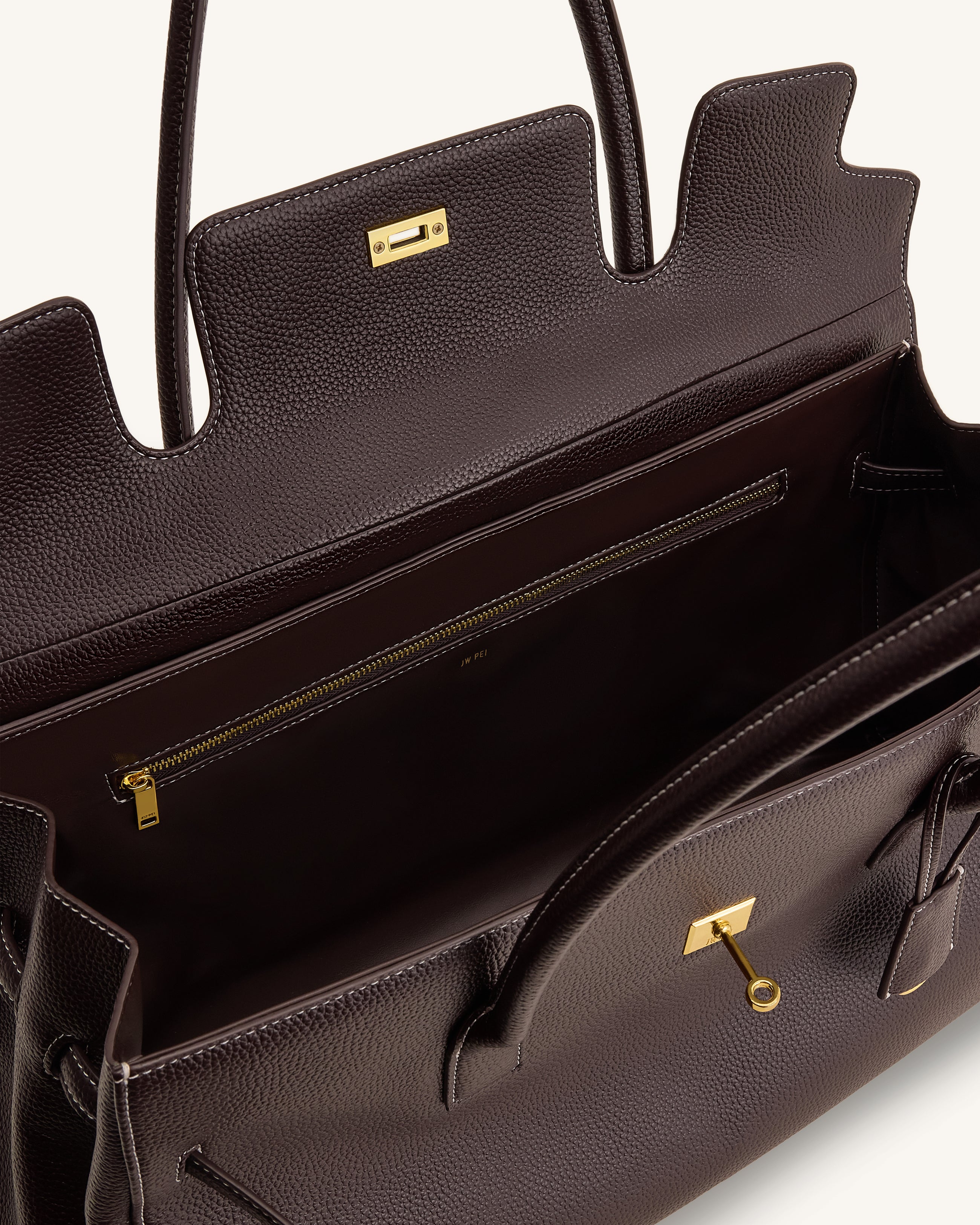Yara Large Shoulder Bag - Dark Brown
