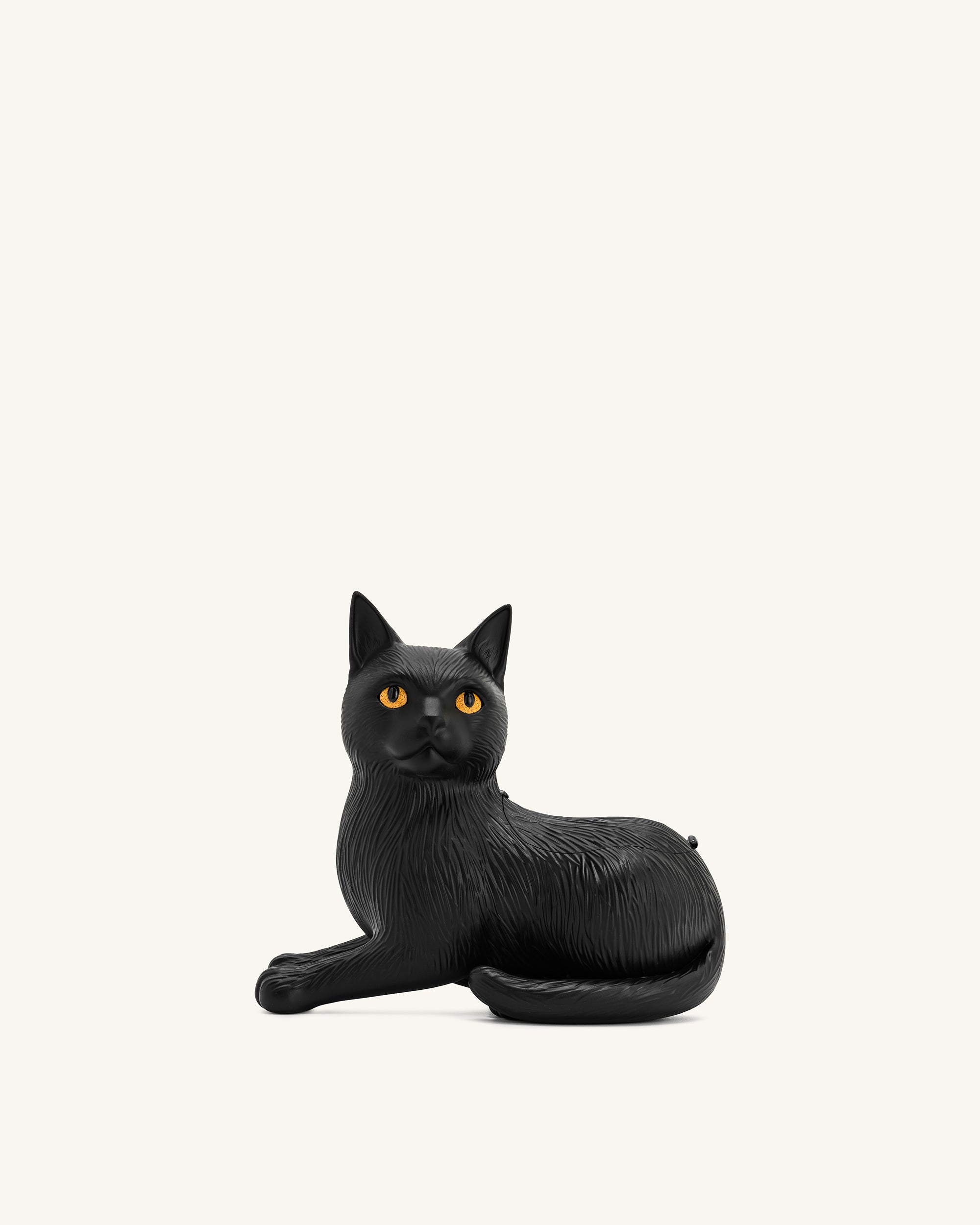 Hedy Black Cat Clutch - Black | JW PEI