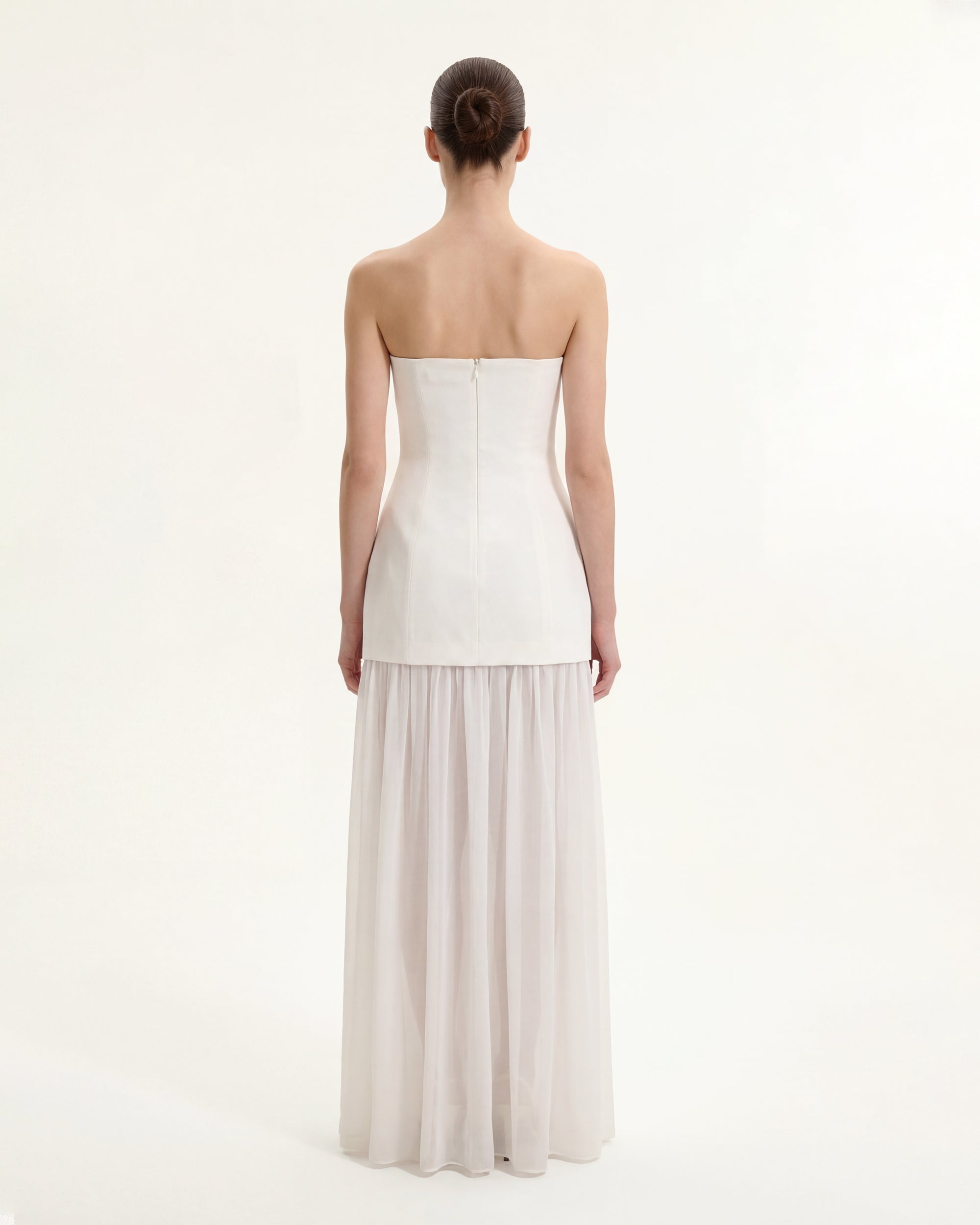 Floral One Shoulder Maxi Dress - White