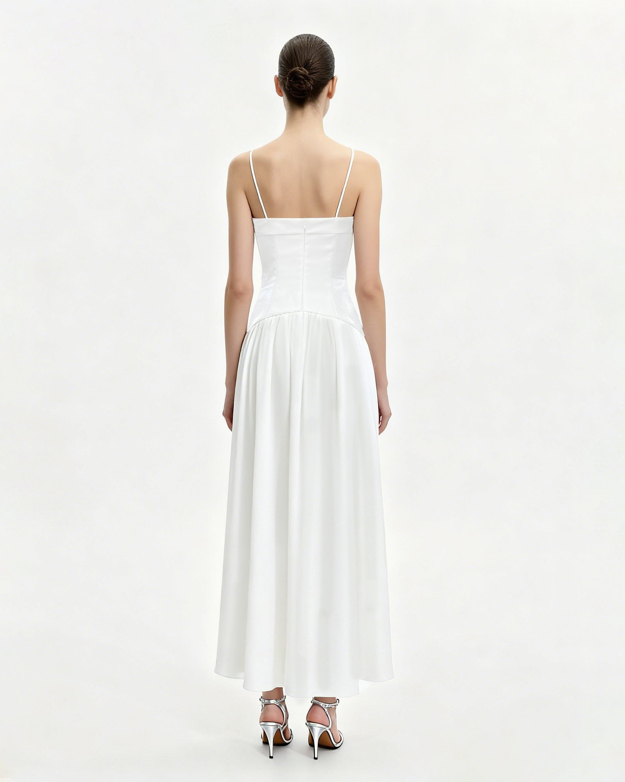 Floral Print Maxi Dress - White