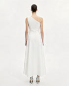 Iris Floral Halter Bodycon Dress - White