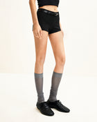 Kayla Weave Strap Flat Shoes - Black