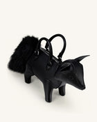 Kai Fox Shaped Top Handle Bag - Black