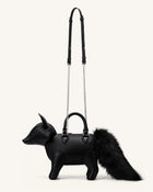 Kai Fox Shaped Top Handle Bag - Black
