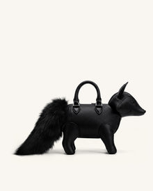 Kai Fox Shaped Top Handle Bag - Black
