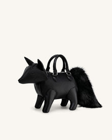 Kai Fox Shaped Top Handle Bag - Black