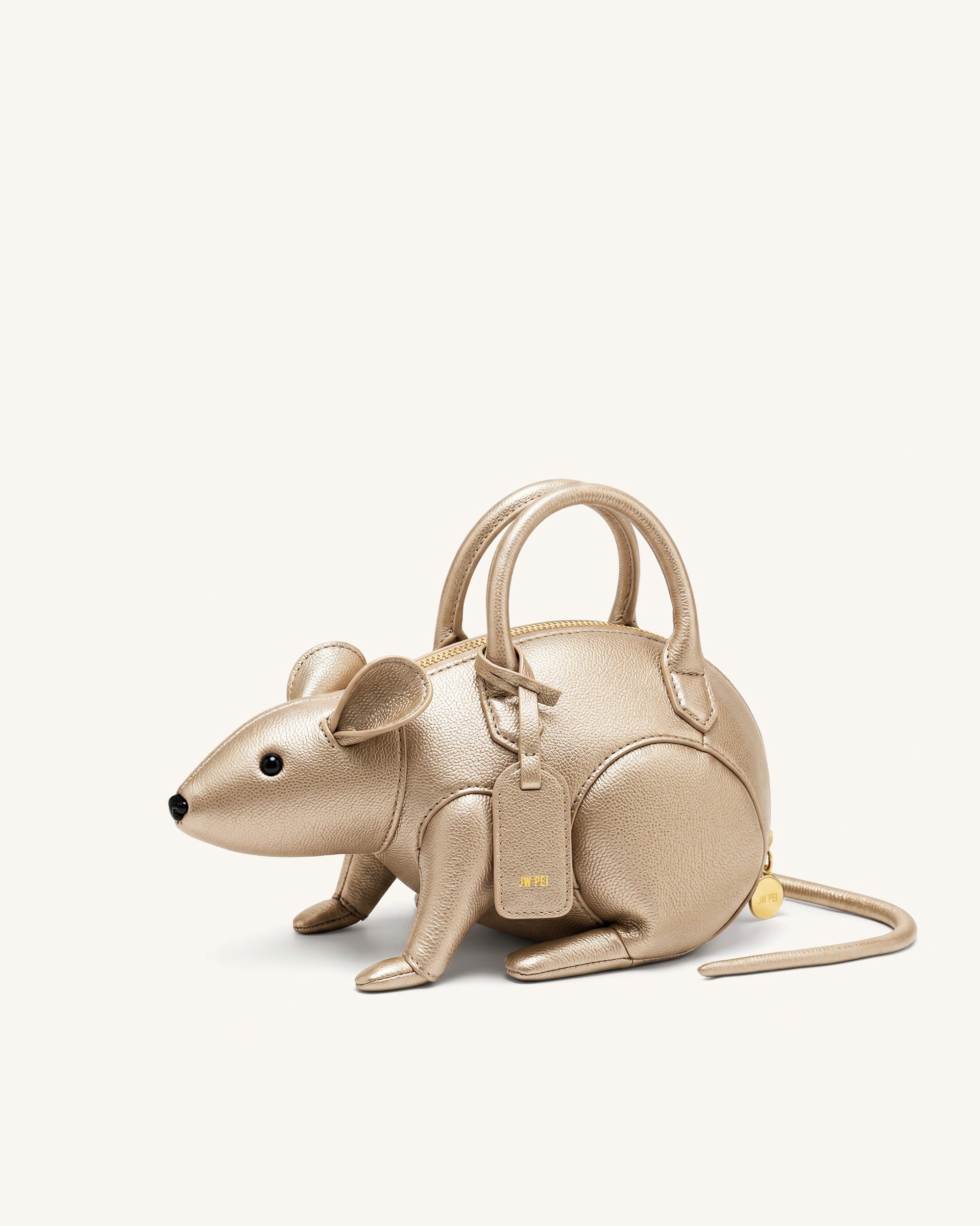 Mia Mouse Top Handle Bag - Gold