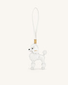 Poodle Bag Charm - White