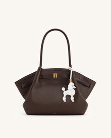 Poodle Bag Charm - White