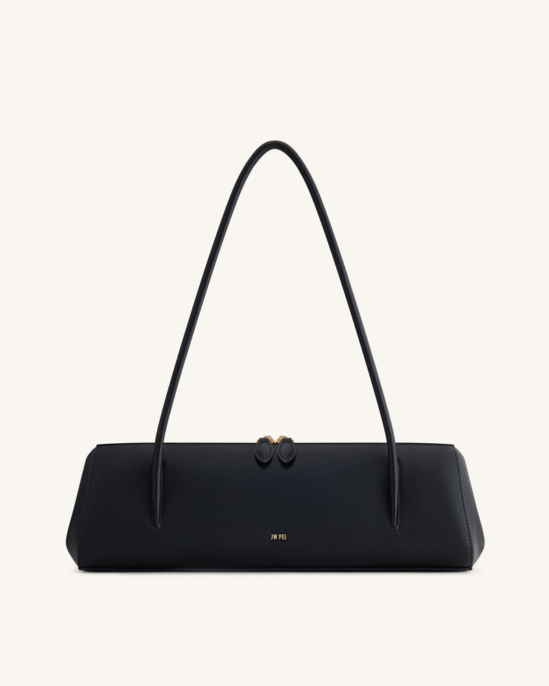 Nova Minimalist Shoulder Bag - Jet Black