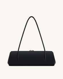 Nova Minimalist Shoulder Bag - Jet Black