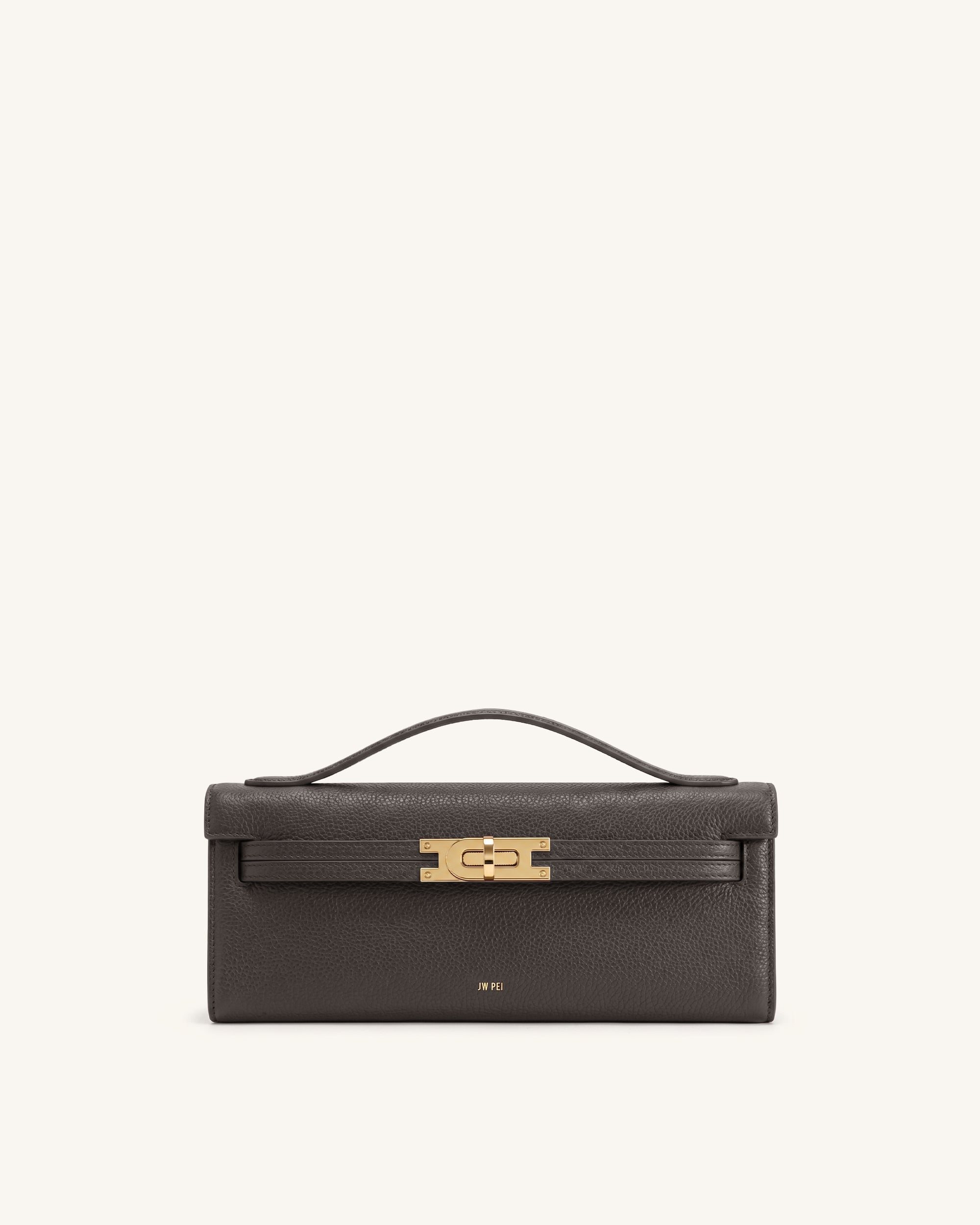 Bria Structured Top Handle Bag - Charcoal Gray