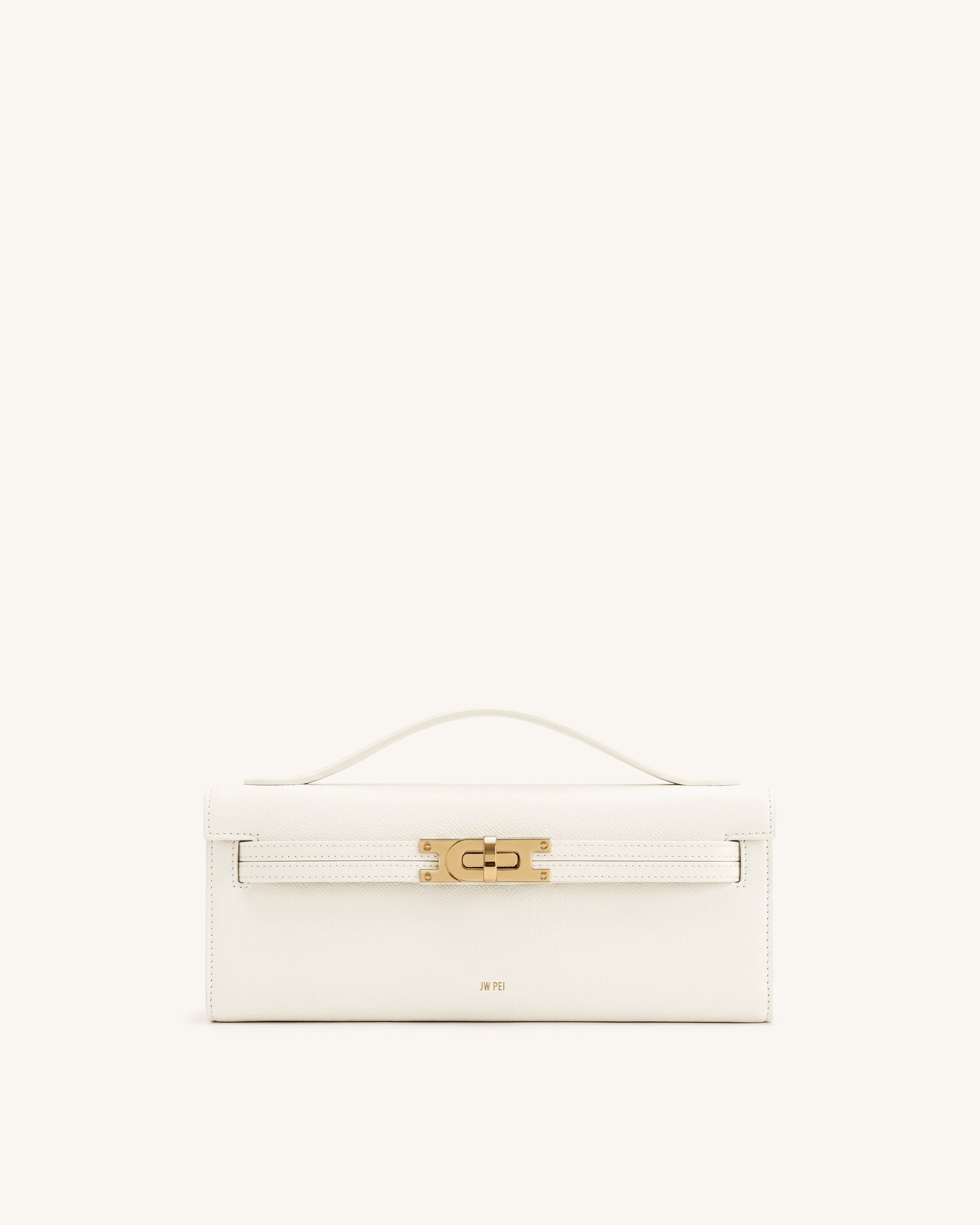 Bria Structured Top Handle Bag - White