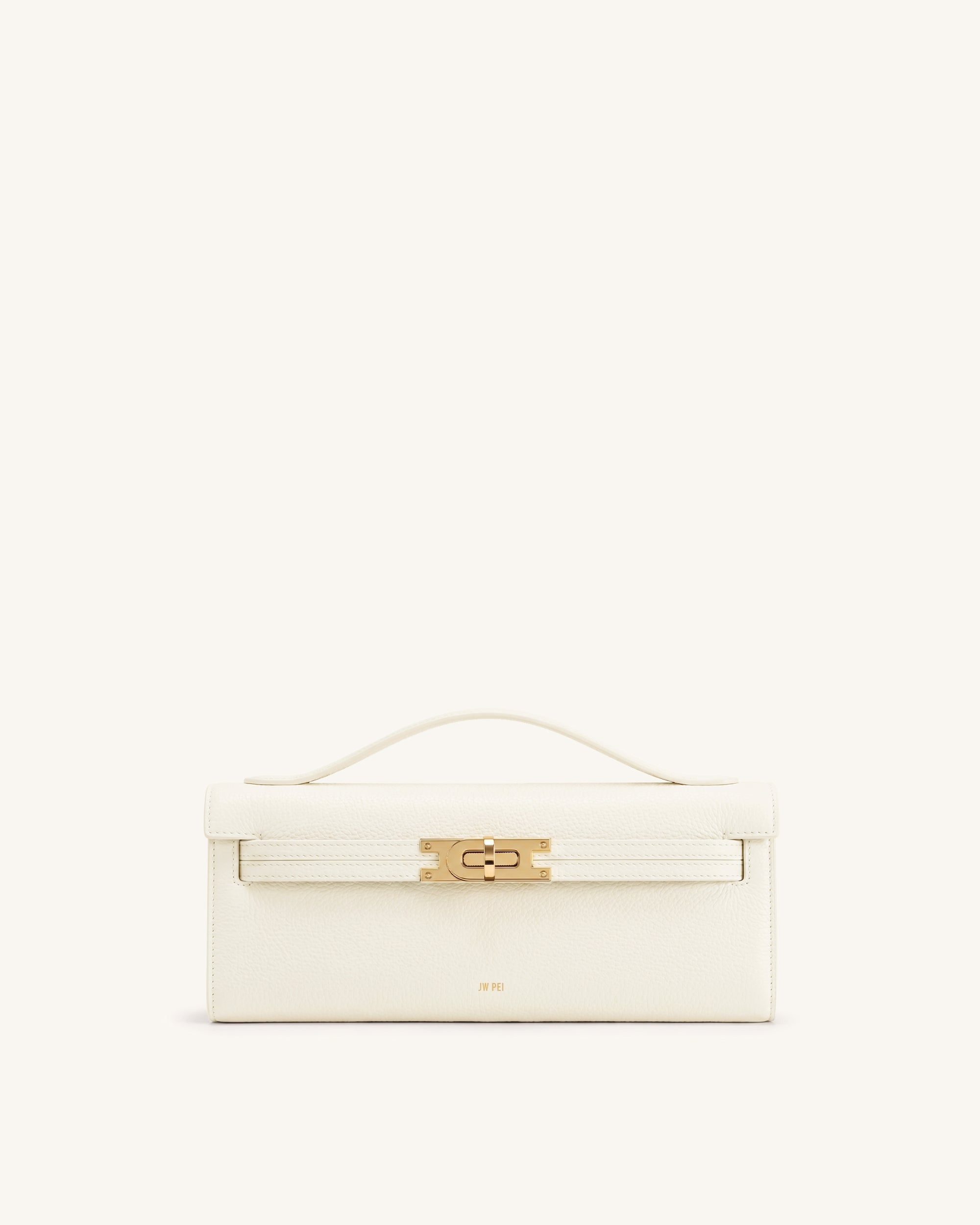 Bria Structured Top Handle Bag - Off White