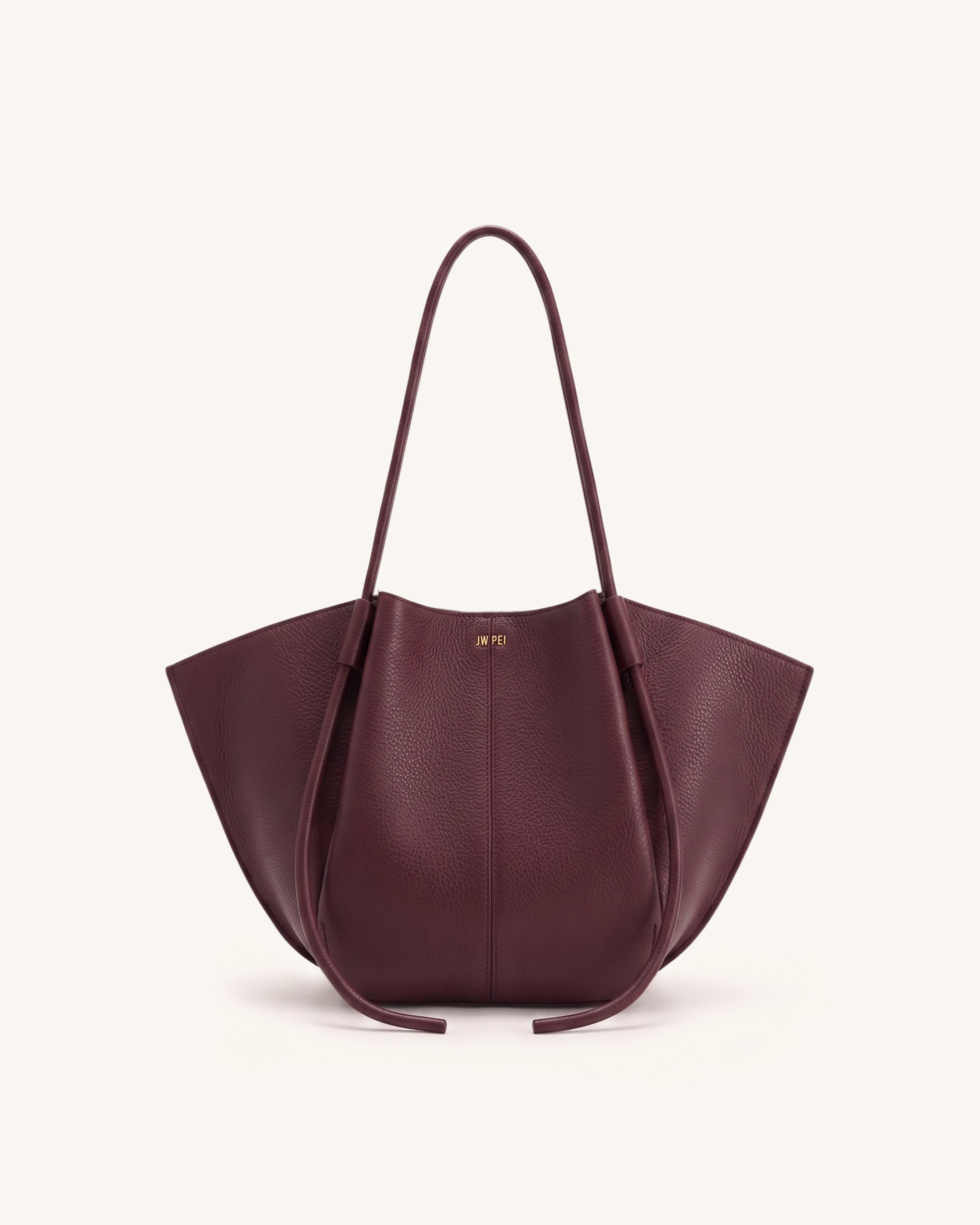 Nala Wide Tote Bag - Burgundy