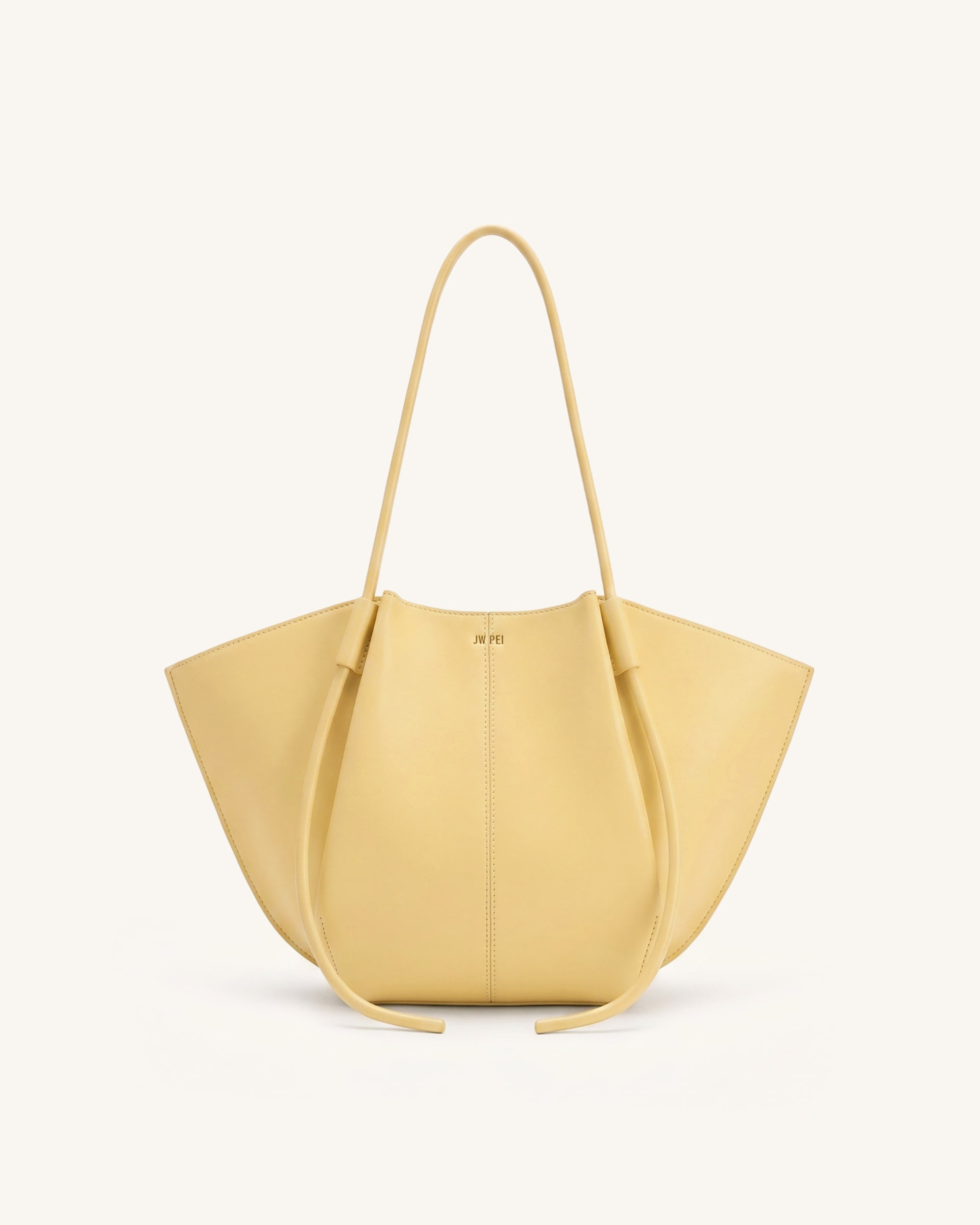 Nala Wide Tote Bag - Light Yellow
