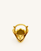 Ella Tulip Vase Top Handle Bag - Gold