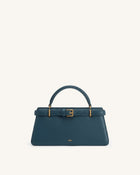 Elena Classic Top Handle Bag - Navy