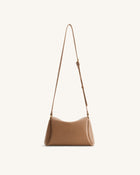 Greta Twist-Lock Crossbody Bag - Brown