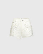 Starlet Pearl Glitz Denim Shorts - Fairest Of Them All