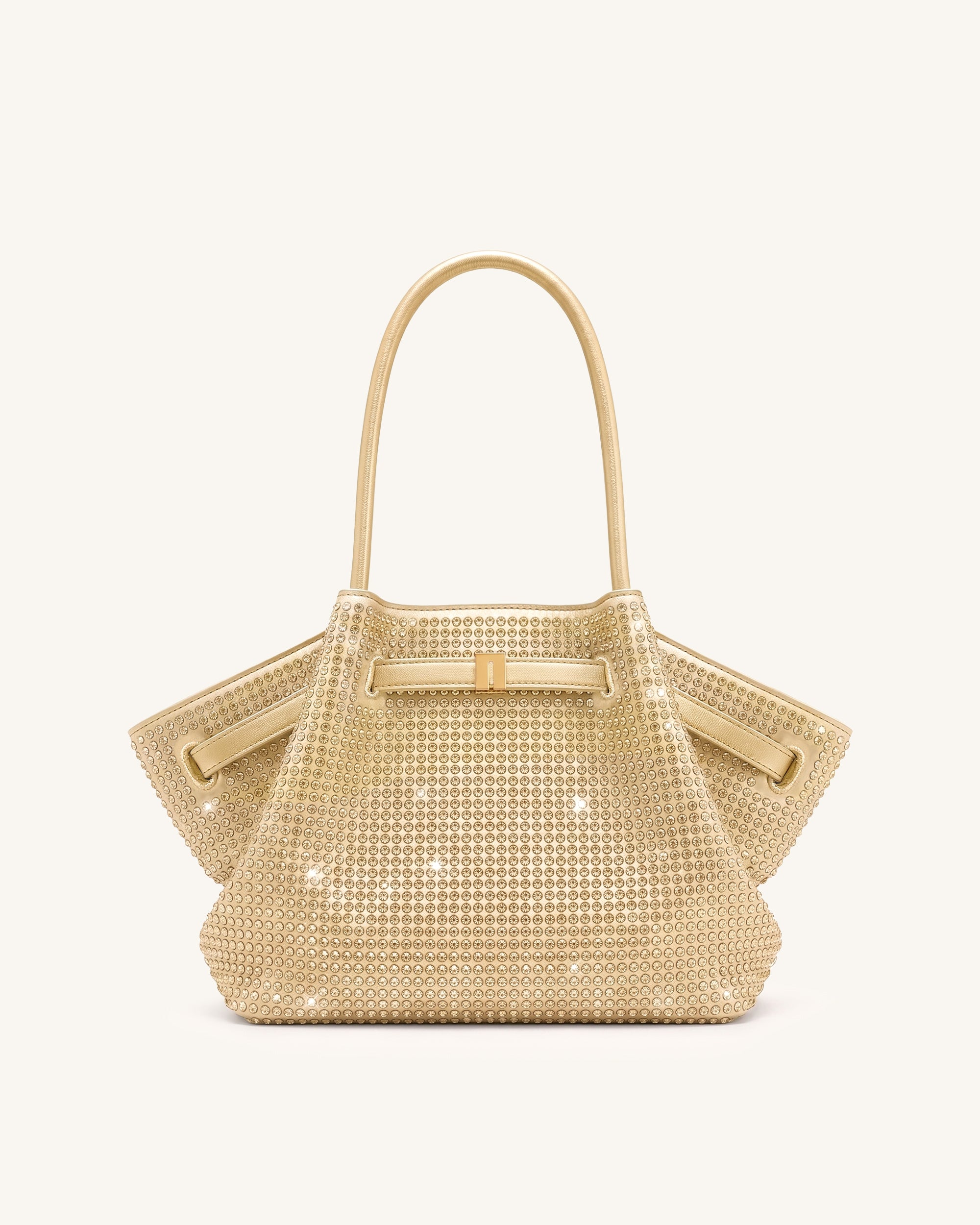 Hana Medium Artificial Crystal Tote Bag - Champagne