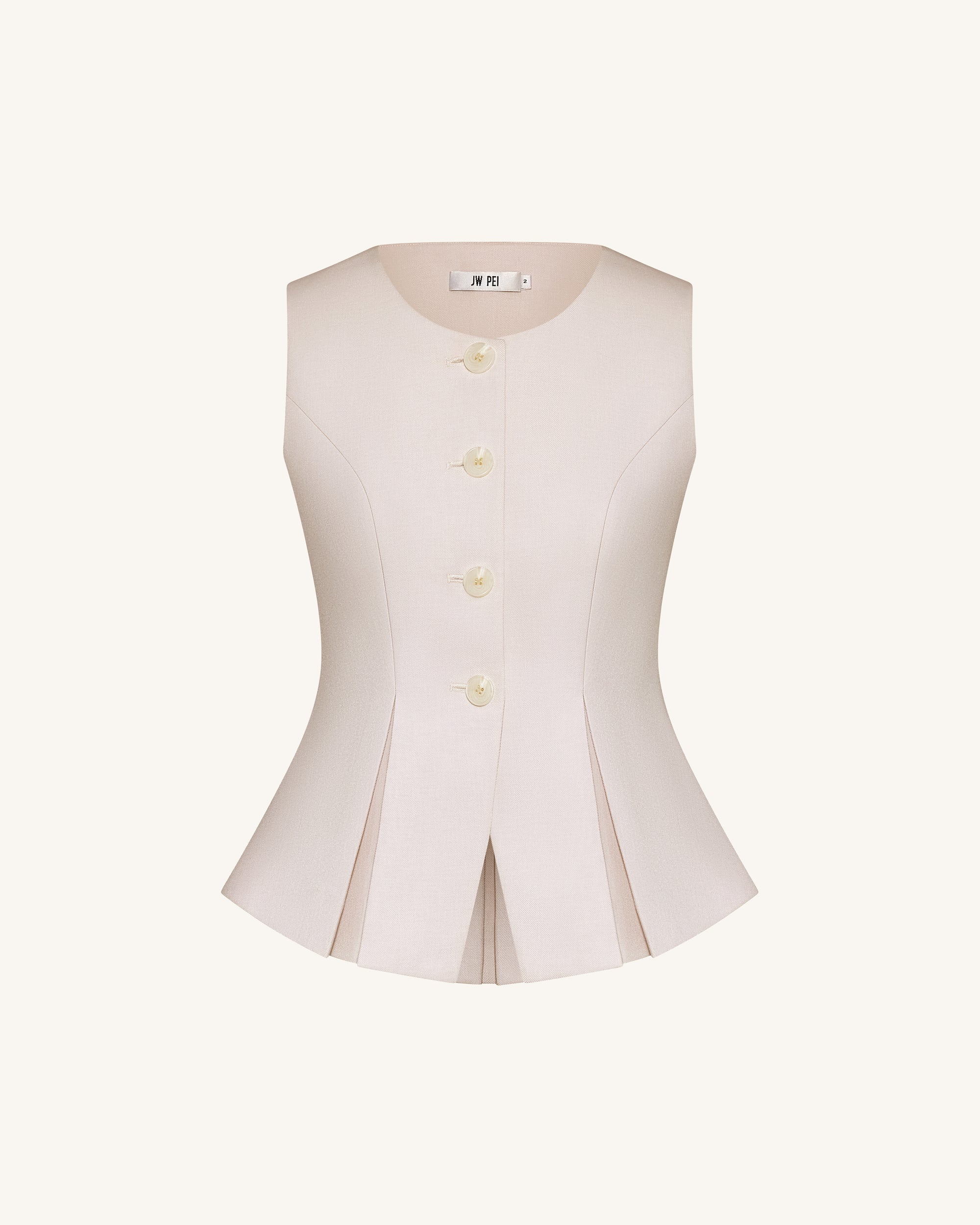 Structured Seam Round - Beige