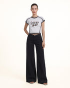 The Pixie Lucky Day Beaded Tee - Inky Edge