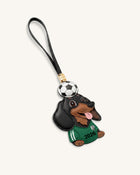 World Cup Dachshund Soccer Ball Bag Charm - Green