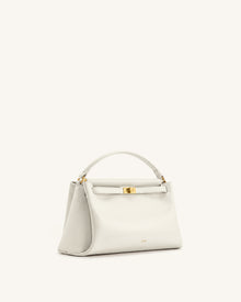 Carmen Top Handle Bag - White
