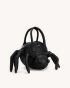 Siena Spider Shaped Top Handle Bag - Black
