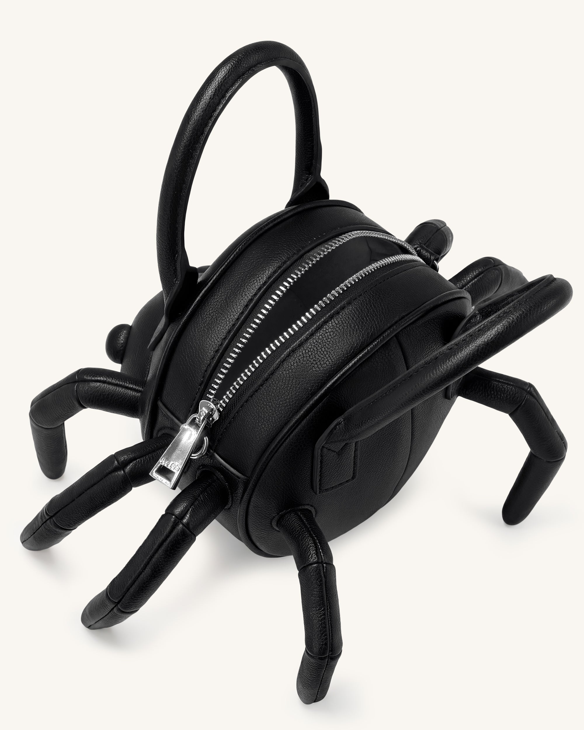 Siena Spider Shaped Top Handle Bag - Black