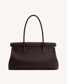 Yara Large Shoulder Bag - Dark Brown