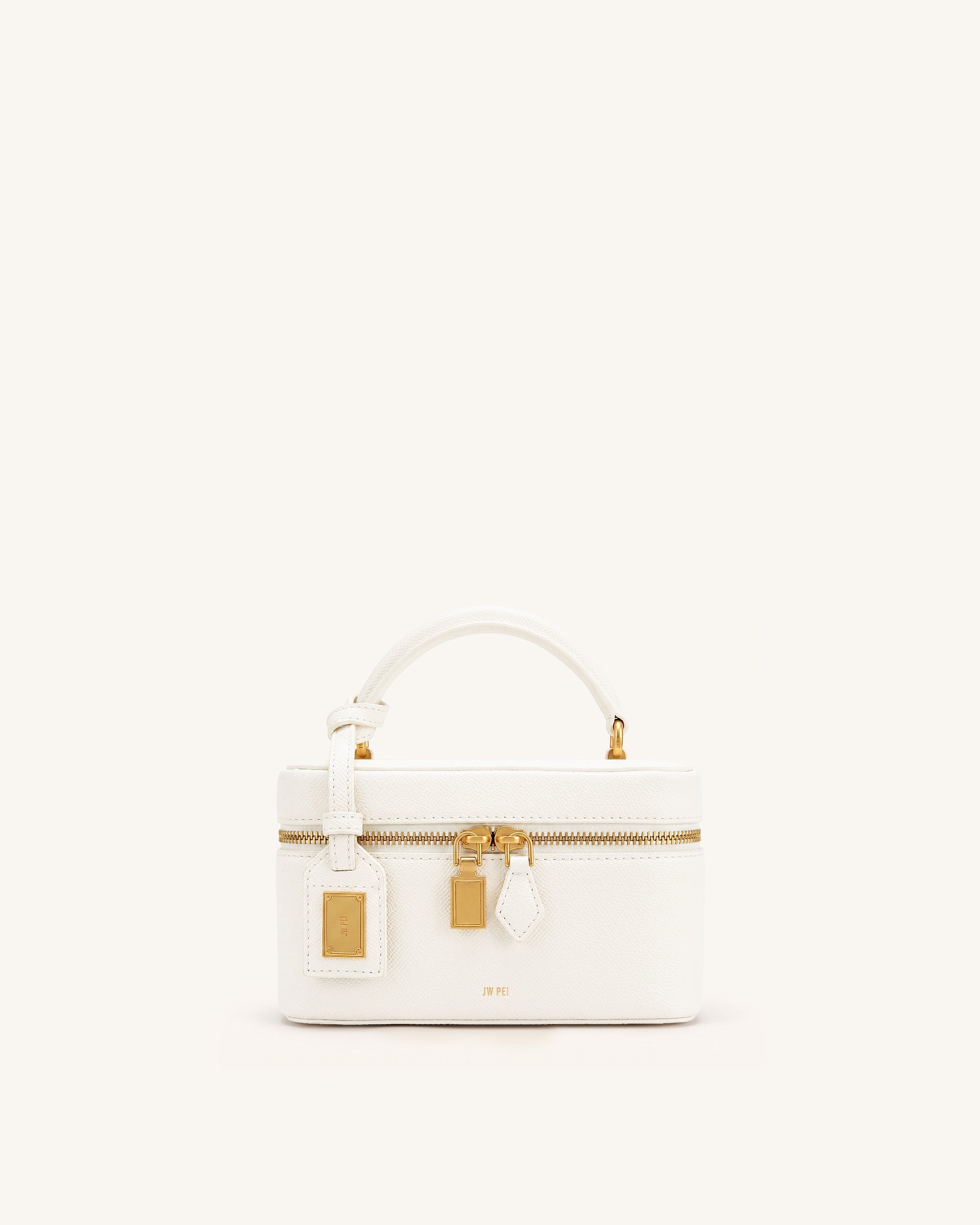 Cleo Box Shape Top Handle Bag - Off-white