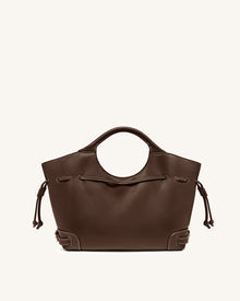 Virelle Drawstring Tote Bag - Brown
