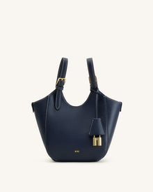Ines Padlock Tote Bag - Navy