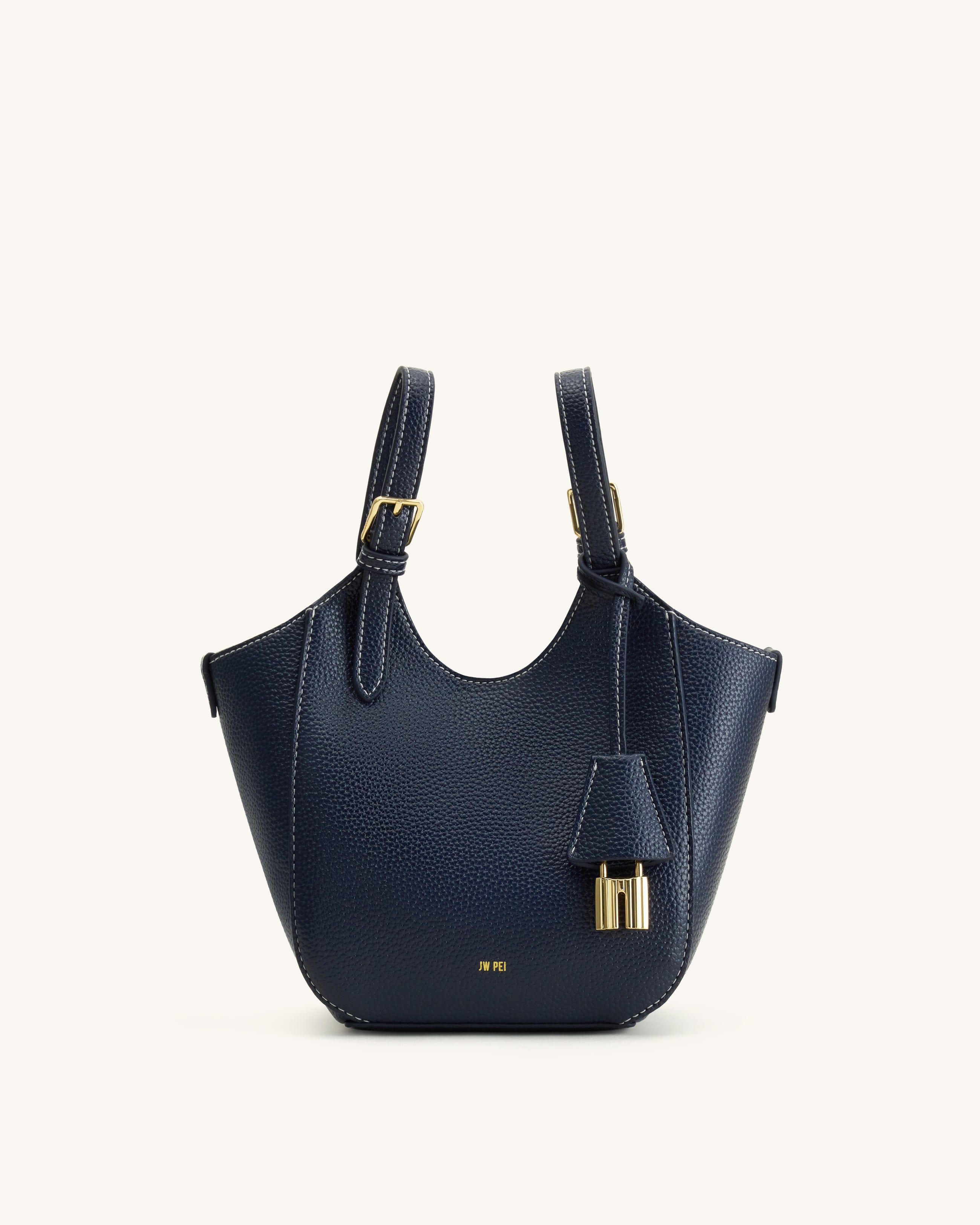 Ines Padlock Tote Bag - Navy