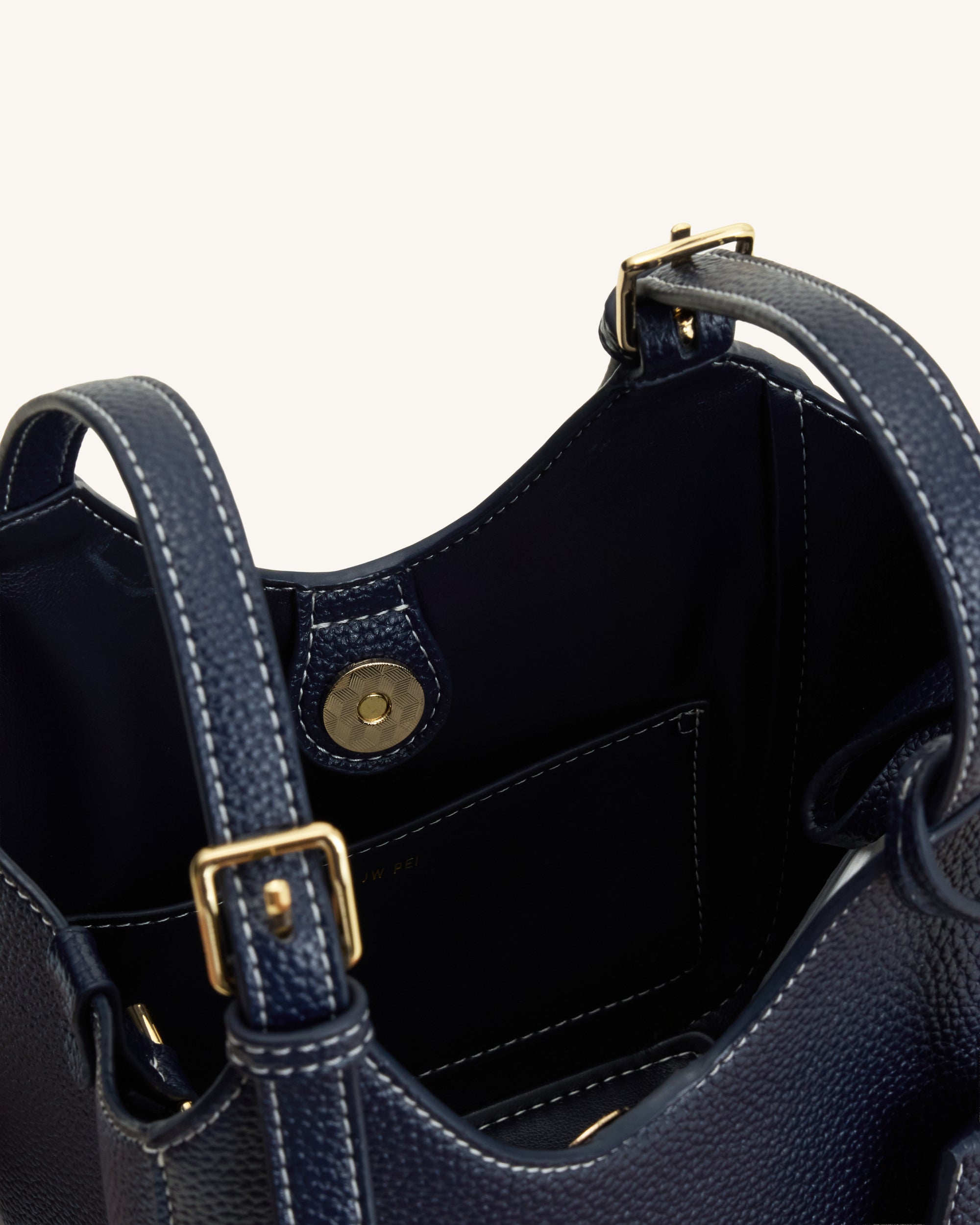 Ines Padlock Tote Bag - Navy