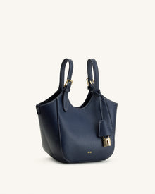 Ines Padlock Tote Bag - Navy