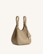 Ines Padlock Tote Bag - Gray Beige