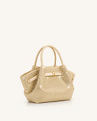 Hana Mini Artificial Crystal Tote Bag - Champagne
