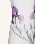 Iris Motif Maxi Skirt - White