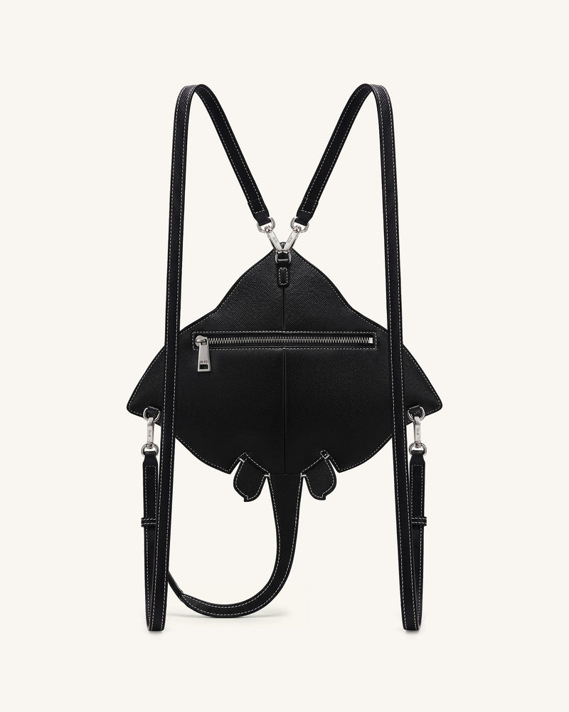 Odelle Manta Ray Crossbody Bag - Black