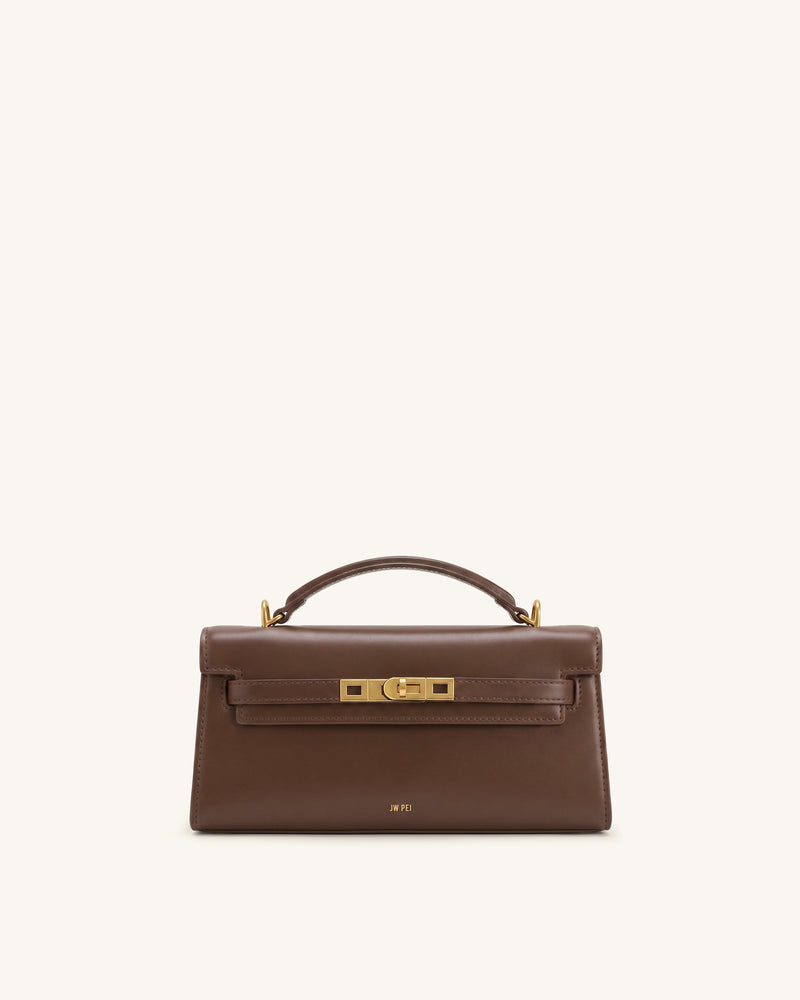 Noor Top Handle Bag - Amber Brown