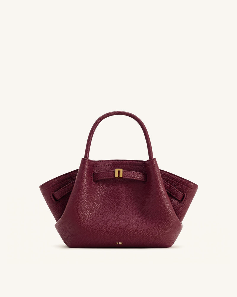 Hana Mini Tote Bag - Burgundy