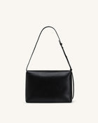 Isolde Flap Shoulder Bag - Black