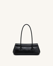 Solenne East-West Shoulder Bag - Black