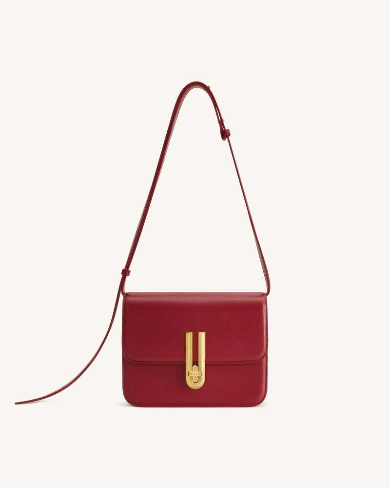 Evania Lock Shoulder Bag - Red