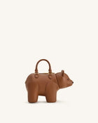 Bernie Bear Top Handle Bag - Brown
