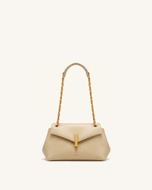 Valerie Chain Flap Shoulder Bag - Khaki